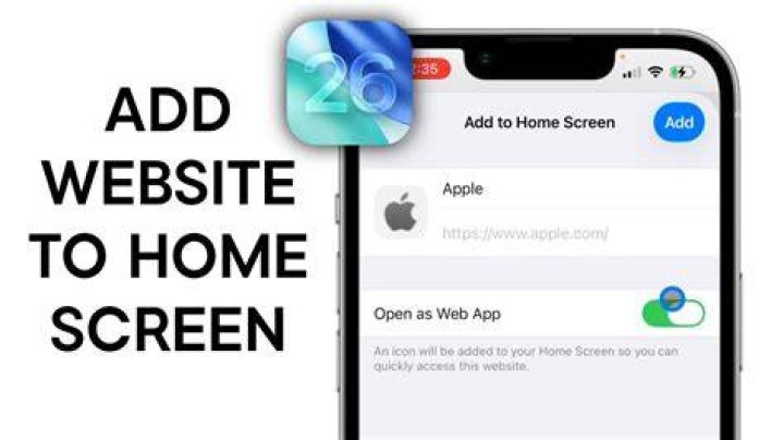Add website to home screen on mobile