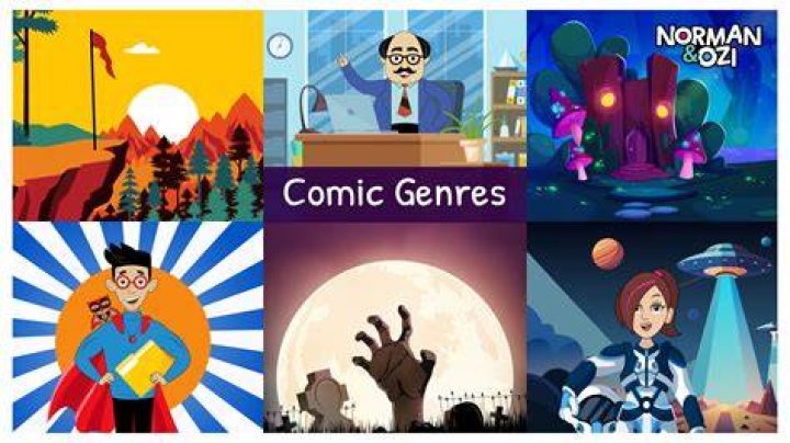 Adult comic genres and categories overview