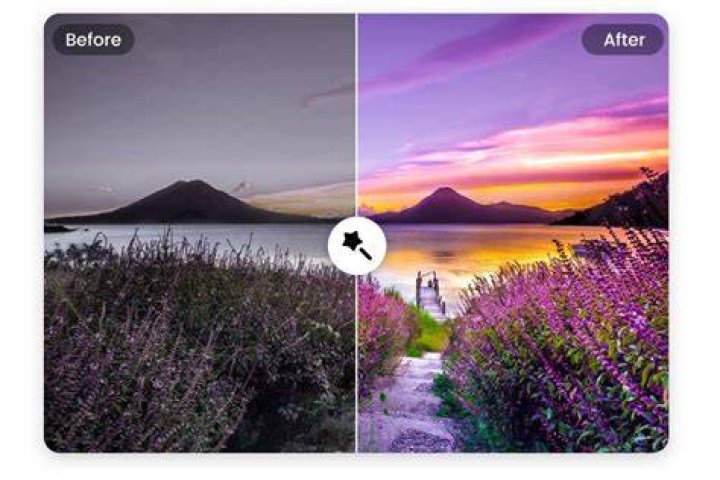 AI image enhancement for sharpness and lighting correction