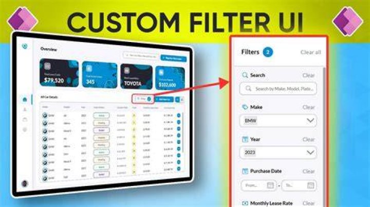Cam site search filter and browsing interface
