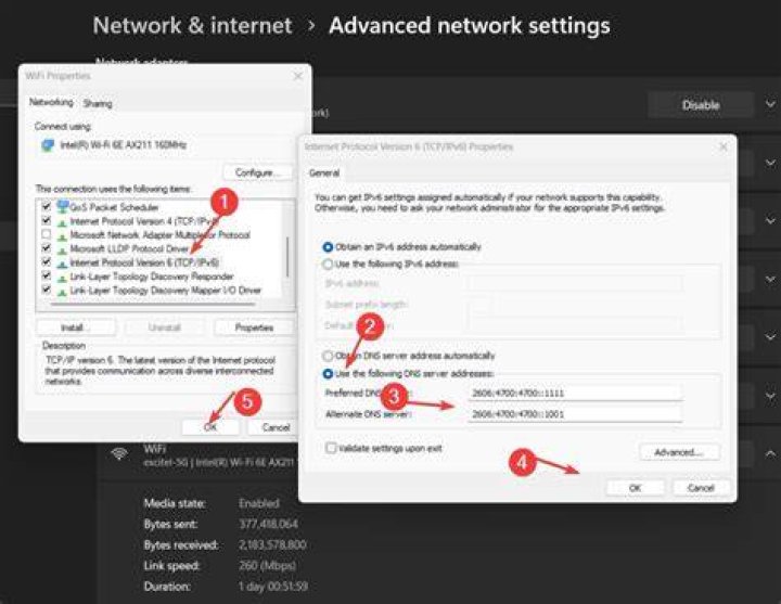 Changing DNS settings when a website is not loading