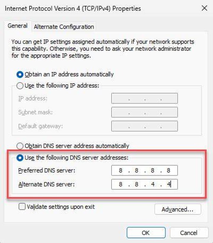 Changing DNS settings to resolve HiAnime errors