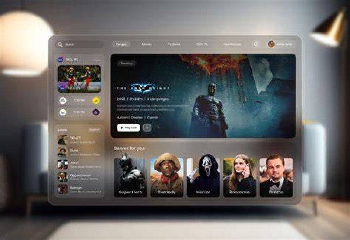 Clean streaming platform user interface design