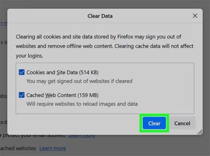 Clearing browser cache cookies and site data for streaming fixes