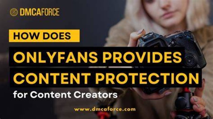 Content protection and DMCA takedown for OnlyFans creators
