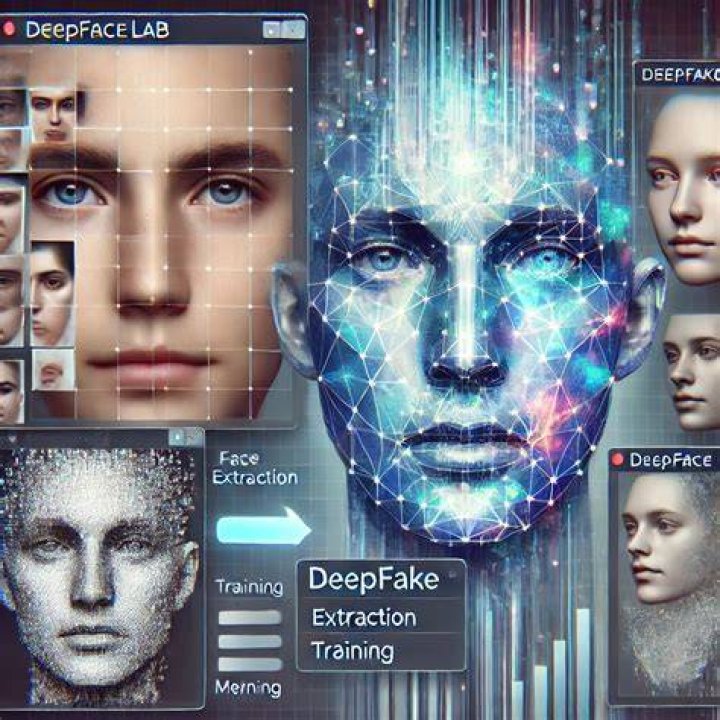 DeepFaceLab open source deepfake software interface