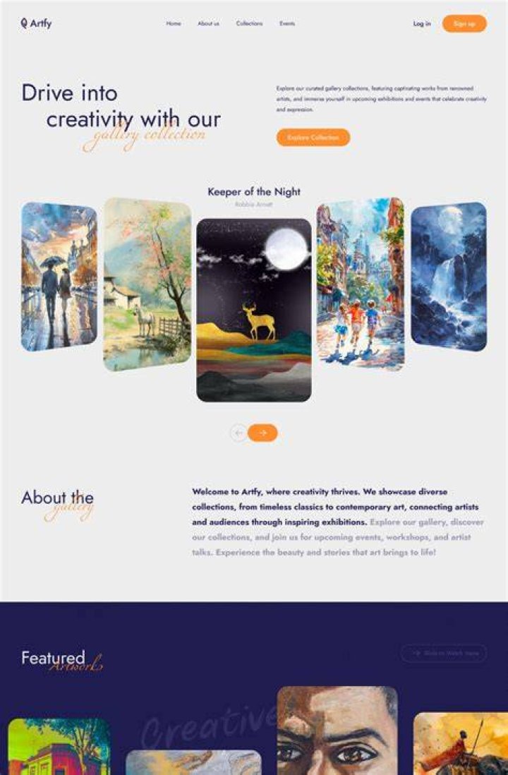 Mobile adult gallery website experience
