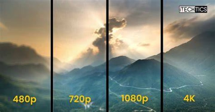 Comparison of 480p 720p and 1080p video resolution