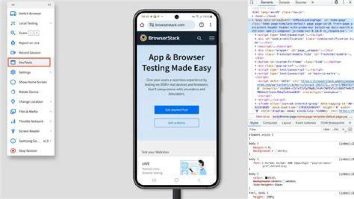 Website embed preview testing browser developer tools