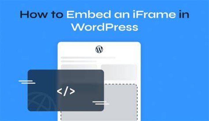 WordPress iFrame embed code block editor